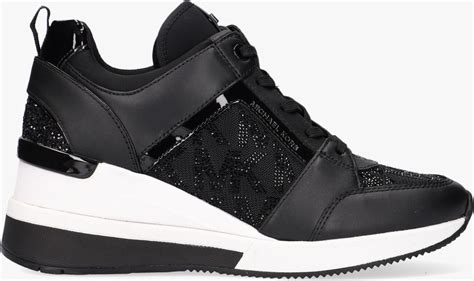 zwarte sneaker michael kors|michael kors black designer sneakers.